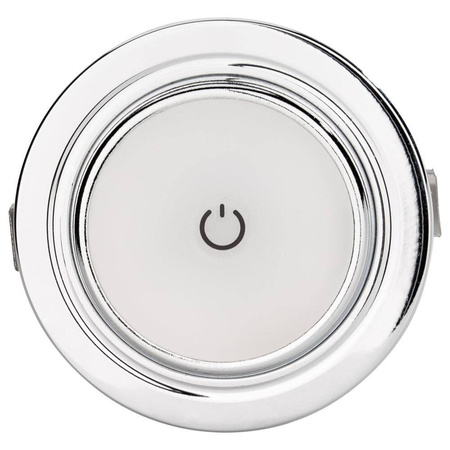 Wpuszczana lampa dotykowa LED Dimatec Spotlight Touch, chrom