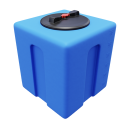 Prostokątny pojemnik na płyny 60 l do transportu UHPLAST niebieski