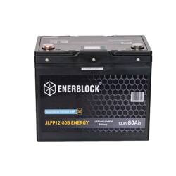 80AH Battery LITHIUM ENERGY LiFePO4 ENERBLOCK 12.8V