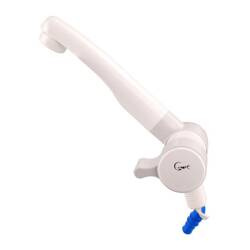 Kran Comet London zimna woda w kolorze jasnoszarym z mikroswitch