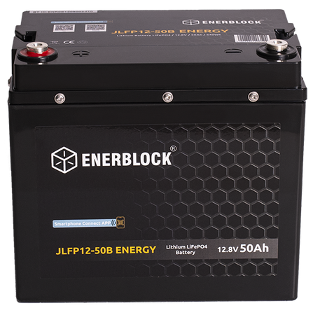 Akumulatory Enerblock LiFePO4 LITHIUM ENERGY Seria JLFP 12,8V, 50AH