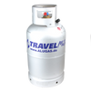 Alugas TravelMate 27.2 l (11 kg) aluminium LPG cylinder - with multivalve and 80% fill stop, for motorhomes