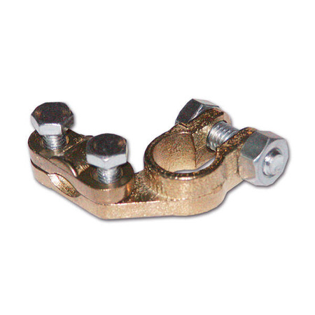 Positive battery clamp - cable clamp connection