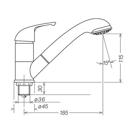 Kama mixer for hole - Ø 36 mm