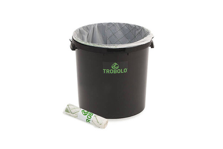 TROBOLO Worki kompostowalne małe ze skrobi kukurydzianej, 10 szt. - do 6,5 l i BilaBox