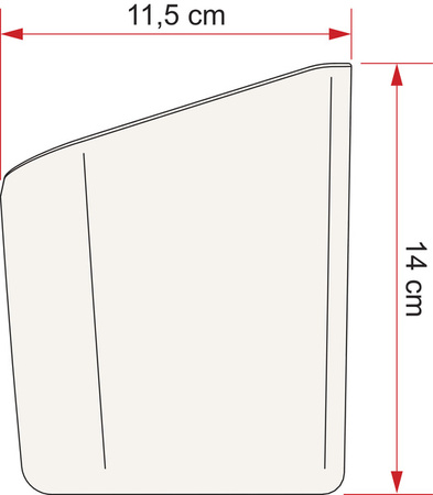Tacka Pocket Plus Tray M 380mm Kremowo-biała