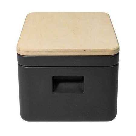 Trelino Origin S composting separation toilet anthracite with wooden lid, 3.5 l / 6 l, no water or chemicals