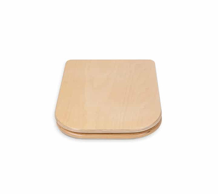 TROBOLO wooden toilet seat with lid for composting toilet - 12 mm plywood