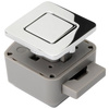 Confurn R-EVOLUTION Square zamek push-to-open chrom połysk - meble kampera
