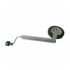 Koło podporowe z pełnej gumy 200 x 50 mm na obejmę fi 48mm, maks. 150 kg