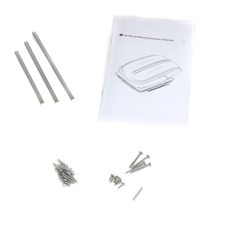 PlusFan z klejem montażowym - wentylator dachowy przezroczysty