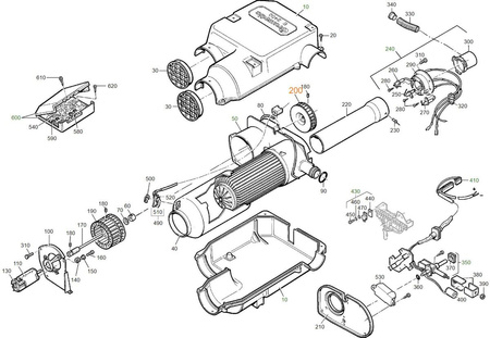 Wentylator układu wydechu Ø76 do Trumatic E-2400