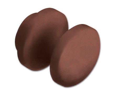 Mini brown button