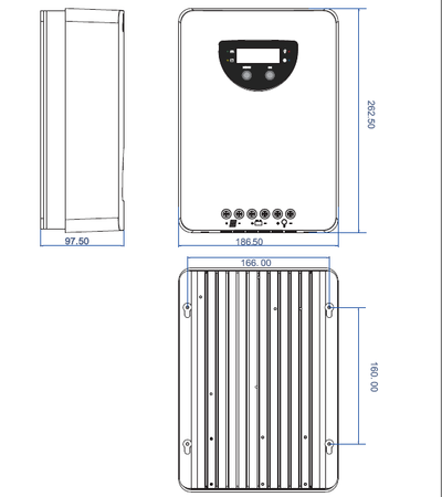 Regulator ładowania z paneli fotowoltaicznych 60A Bluetooth Lumiax MPPT 12/24/36/48 V