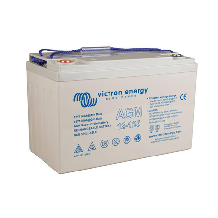 12V/125Ah AGM Super Cycle Battery (M8) 550 / 220