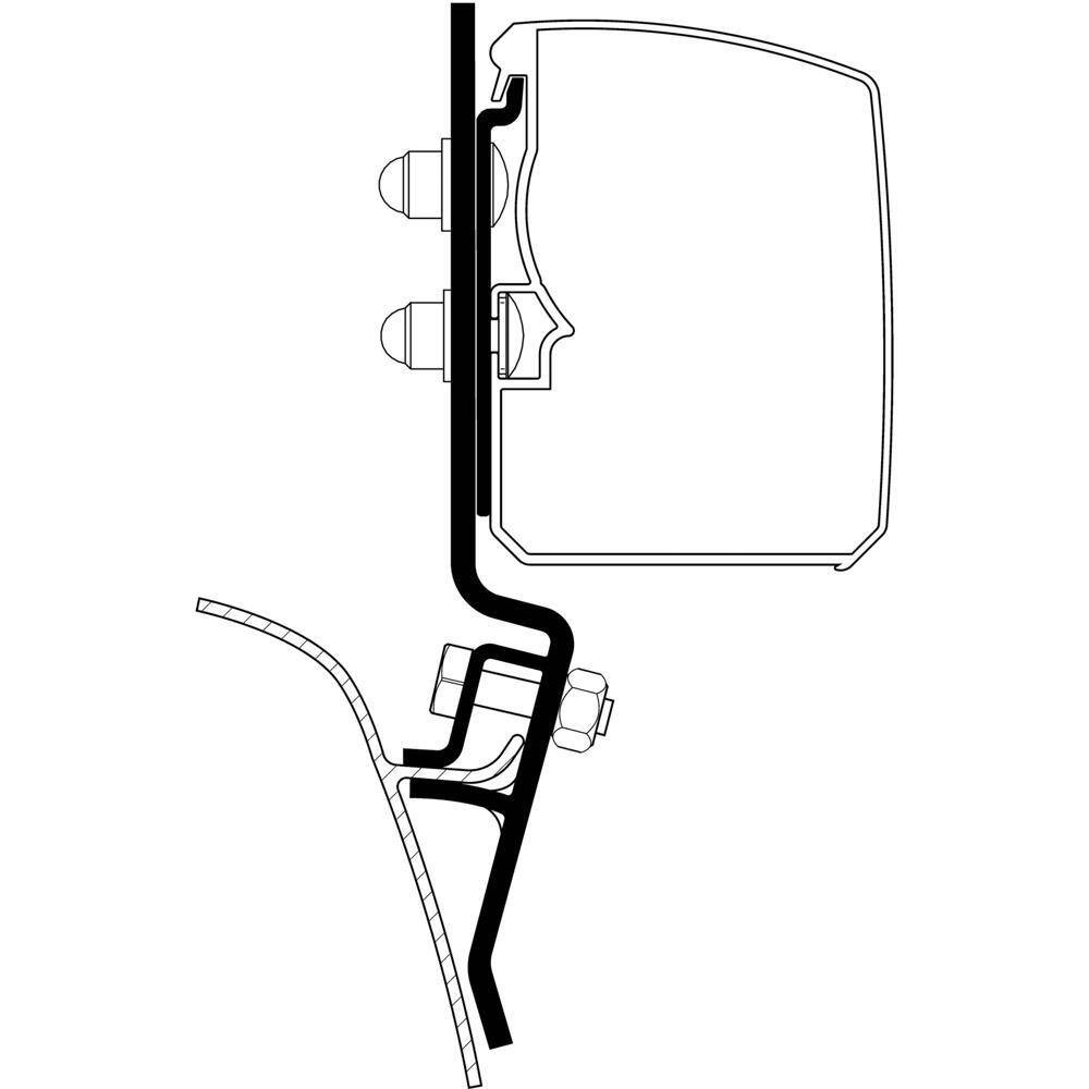 Adapter VW T2 / T3 do Thule 3200
