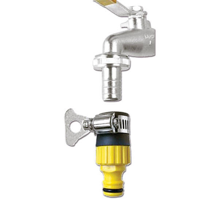 Garden tap adapter in packaging