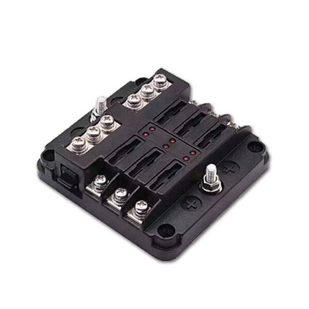 Unival 6-way fuse box with fuses