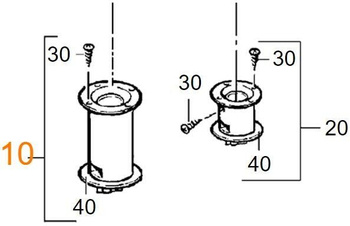 Nasadka kominowa BK24 długa do E 2400