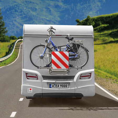 EAL 2-in-1 Warning Sign made of Aluminum, Red-White, 50x50 cm