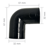 Reich 90° Elbow for 28 mm Waste Water Pipe - Push-Fit Fitting for Grey Water Systems in Motorhomes and Caravans