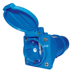 Krótki adapter Carbest Schuko/CEE