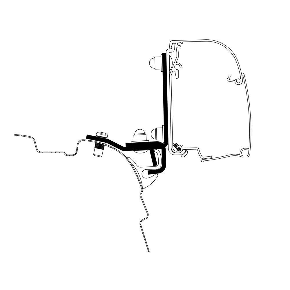 Adapter VW T5 / T6 z szyną górną Brandrup do Thule 4200