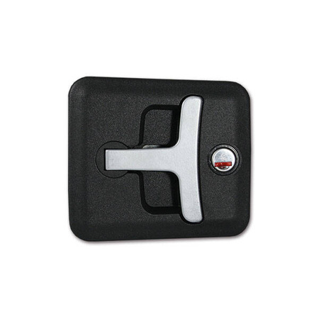 Compression lock with cylinder and keys