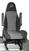 FASP 55 cm swivel single seat for Fiat Ducato X250 cab, light grey/anthracite upholstery