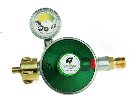 IGT 30 mbar reduktor 1,5 kg/h KLF x 1/4 LH PRV z obracanym manometrem