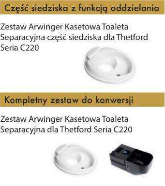 Arwinger Cassette Separation Toilet Kit for Thetford C200 Series