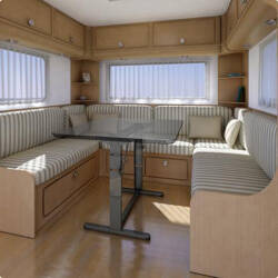 Rama podnoszonego stołu HTA 116 brązowa Kesseböhmer