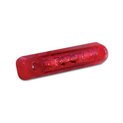Tylne światło obrysowe LED czerwona soczewka 65x16x15mm Ø8,6mm