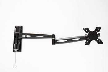 Carbest Simon Luxus XL 493984 TV bracket - double arm 650 mm, glossy black, VESA 50/75/100, 13-30 inch screens, up to 10 kg