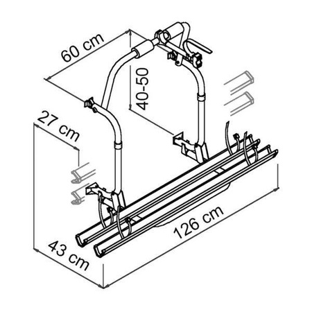 Bagażnik rowerowy Thule Caravan Light na hak holowniczy