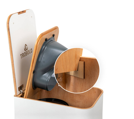 Stationary composting indoor toilets TROBOLO SilvaBlœm (white)