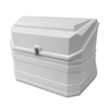 Tank locker with curved back
