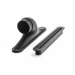 Wylot powietrza o przyłączu 90 stopni z pokrywą lamelową 25cm do przykręcania