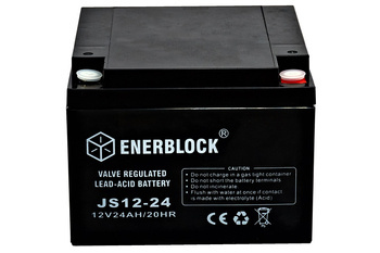 Akumulator kwasowo-ołowiowy ENERBLOCK AGM 12V, 24AH Seria JS