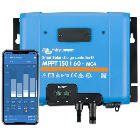 Victron SmartSolar MPPT 150/60-MC4 regulator solarny 60 A, 12/24/48 V, Bluetooth