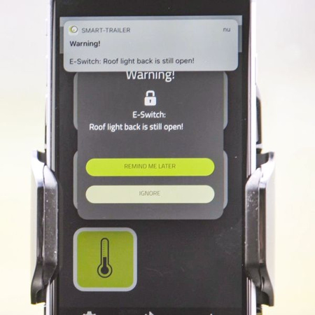 Czujnik zamknięcia drzwi i okien E-Switch systemu E-Trailer