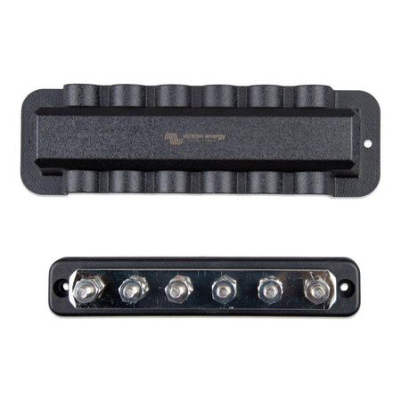 Szyna 250A 2P 6 śrub +osłona Victron