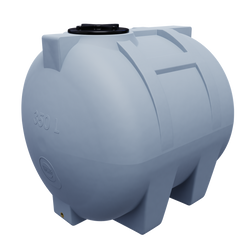 Pojemnik na płyny z niskim środkiem ciężkości 350 l UHPLAST szary