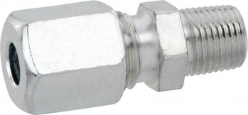 Śrubunek prosty RVS 8 x 1/4 NPT zew.