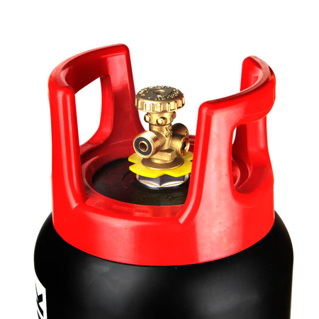 GasBank Single SLIM 5 kg Kevlar - LPG Refillable Gas Cylinder - DIN (G12 KLF) Inlet/Outlet