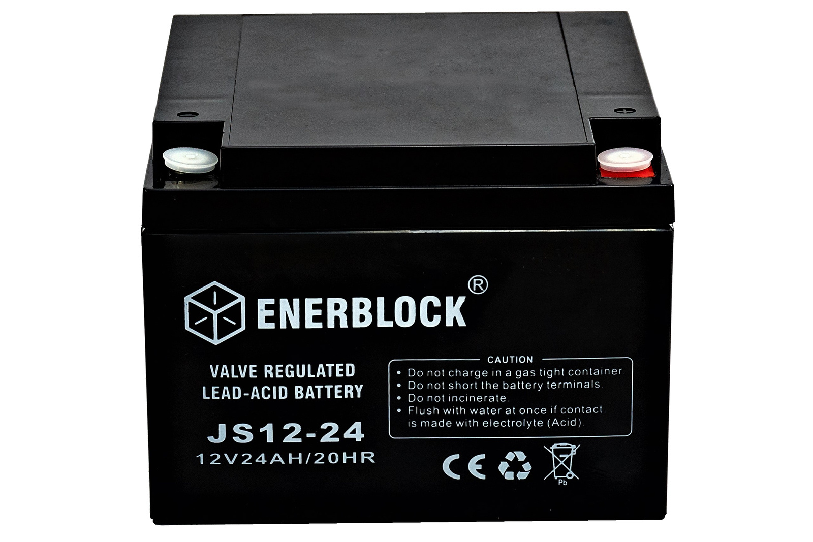 Akumulator kwasowo-ołowiowy ENERBLOCK AGM 12V, 24AH Seria JS