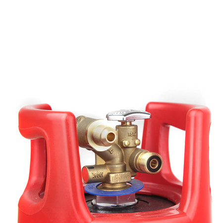 GasBank SLIM DUO 5 kg Kevlar - LPG Refillable Gas Cylinder - DIN (G12 KLF) Inlet/Outlet