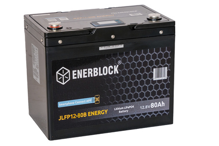 80AH Battery LITHIUM ENERGY LiFePO4 ENERBLOCK 12.8V