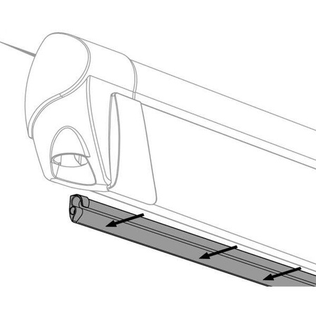 Szyna montażowa do markiz Thule QuickFit 400 cm biała