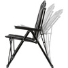 Składane krzesło Raptor Recliner marki Brunner, szaro-czarne